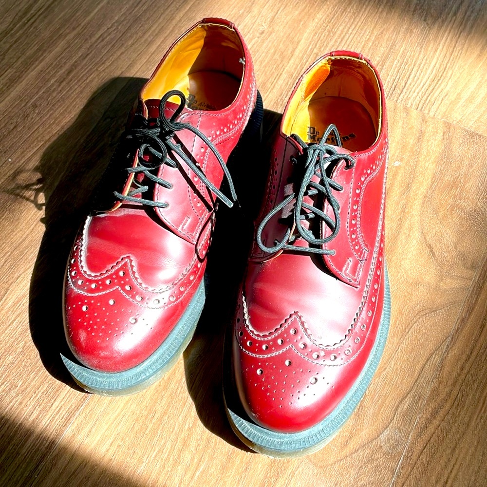 Doc Martens brogue shoes ox blood